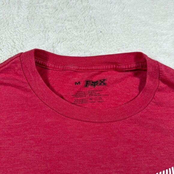 Fox Racing Red Moto Mens Short Sleeve Tee T Shirt - Picture 4 of 6